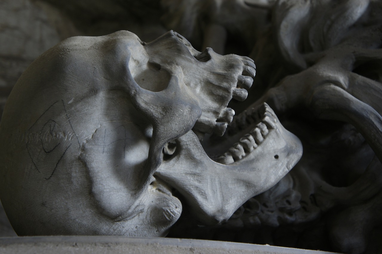 skull cemetery genoa free photo