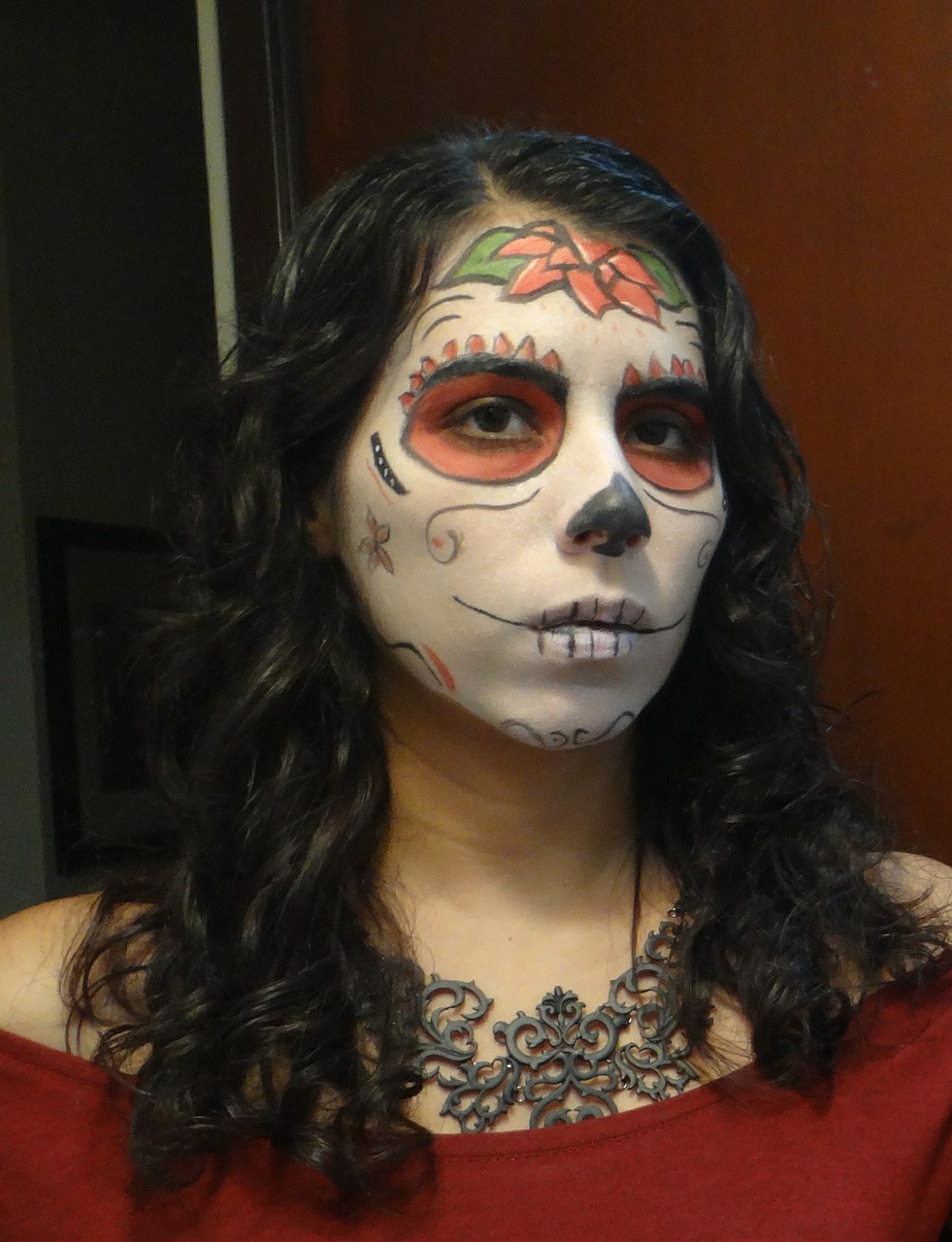 skull day of the dead mexico free photo