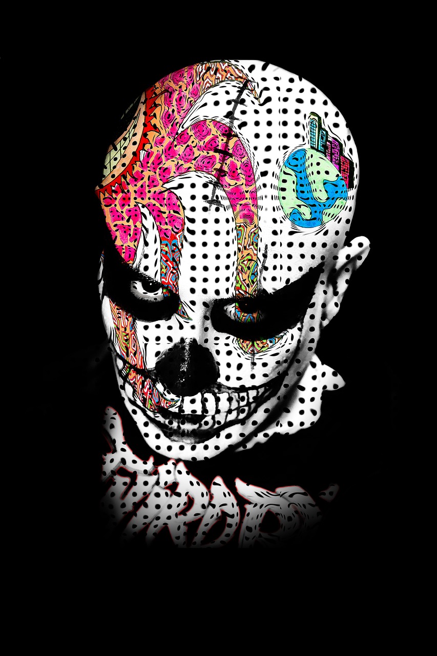 skull man black free photo