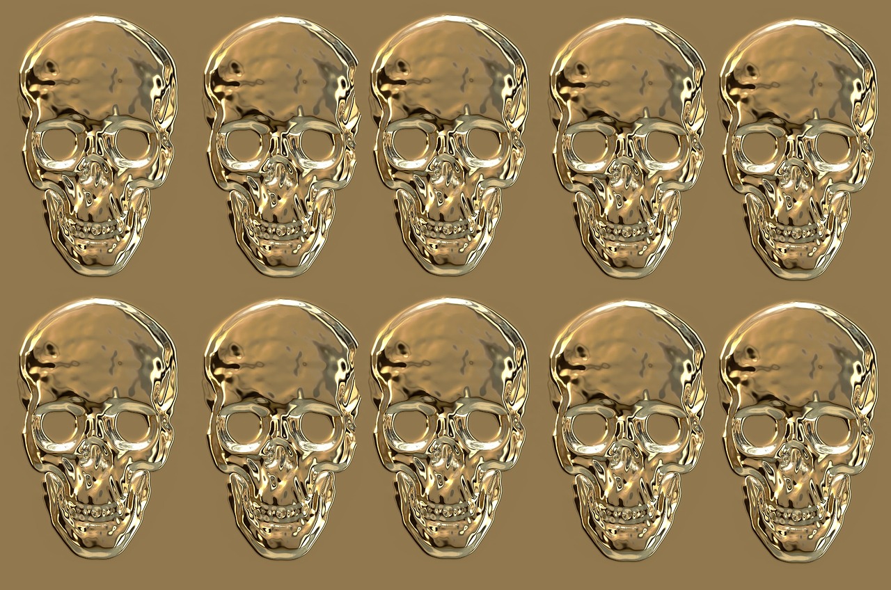 skull and crossbones skull pattern free photo