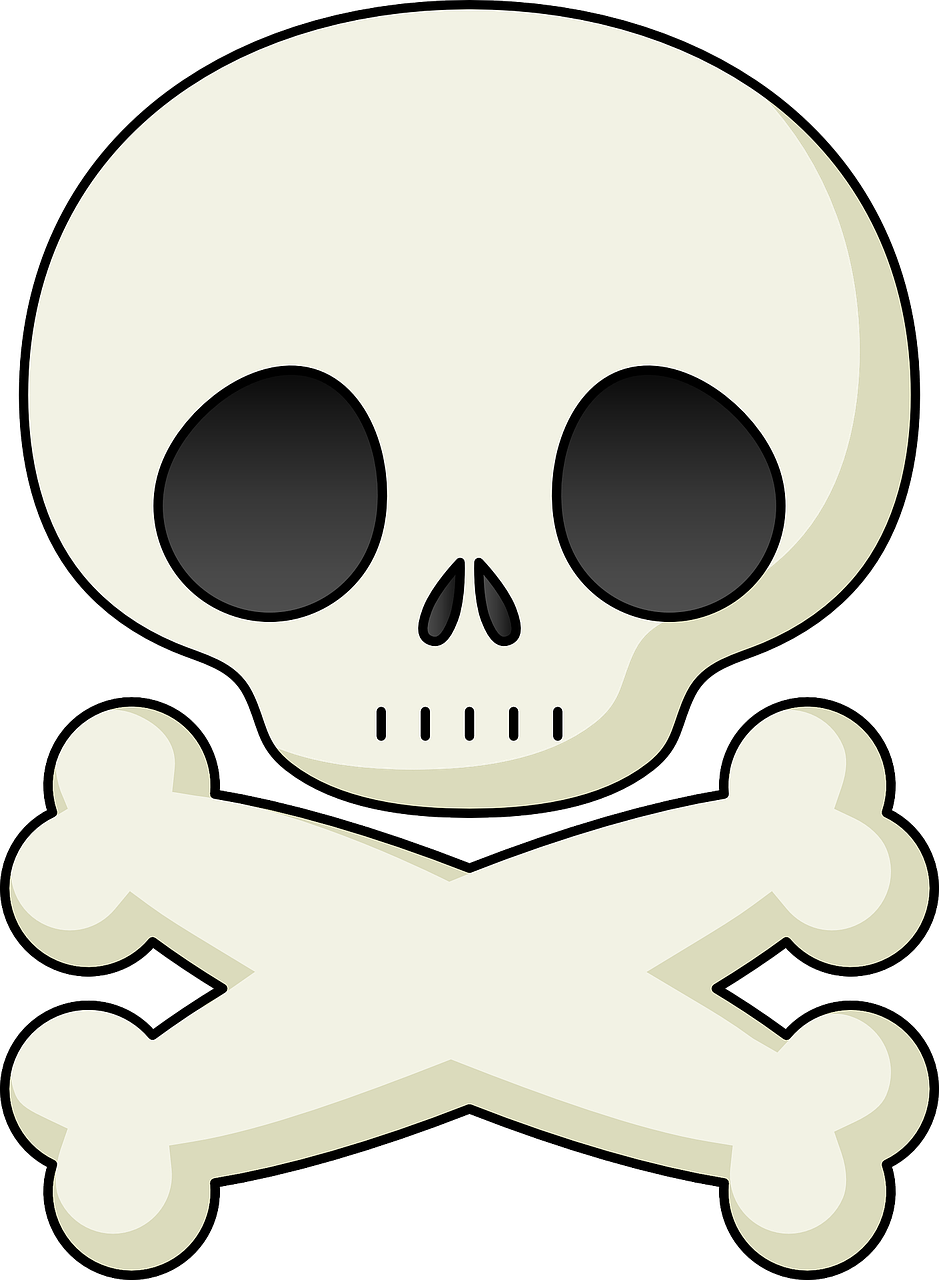 skull and crossbones symbols signs free photo