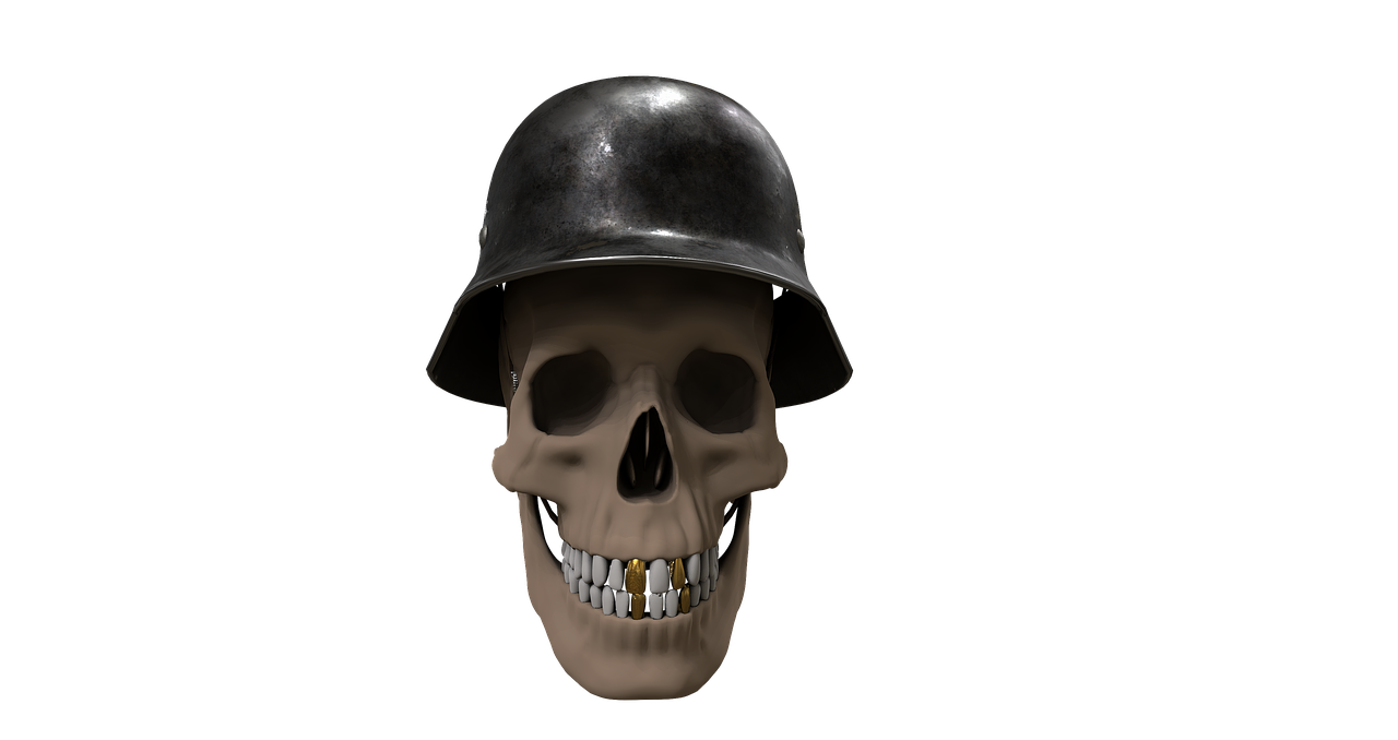 skull and crossbones helm hat free photo