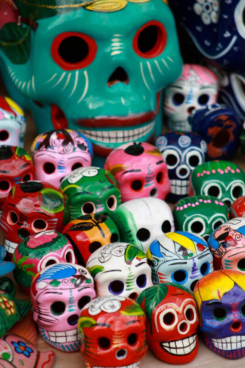 skulls souvenirs mexico free photo