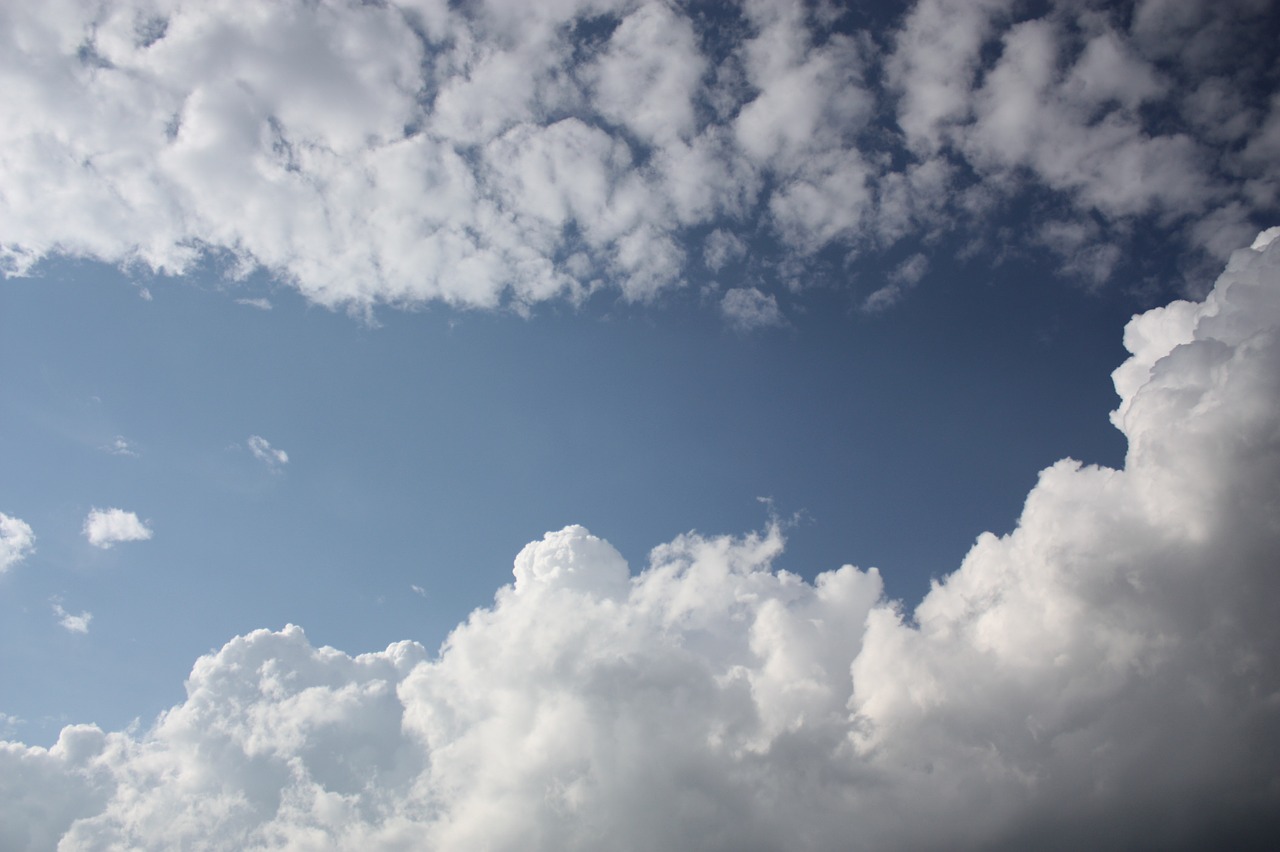 sky clouds blue free photo