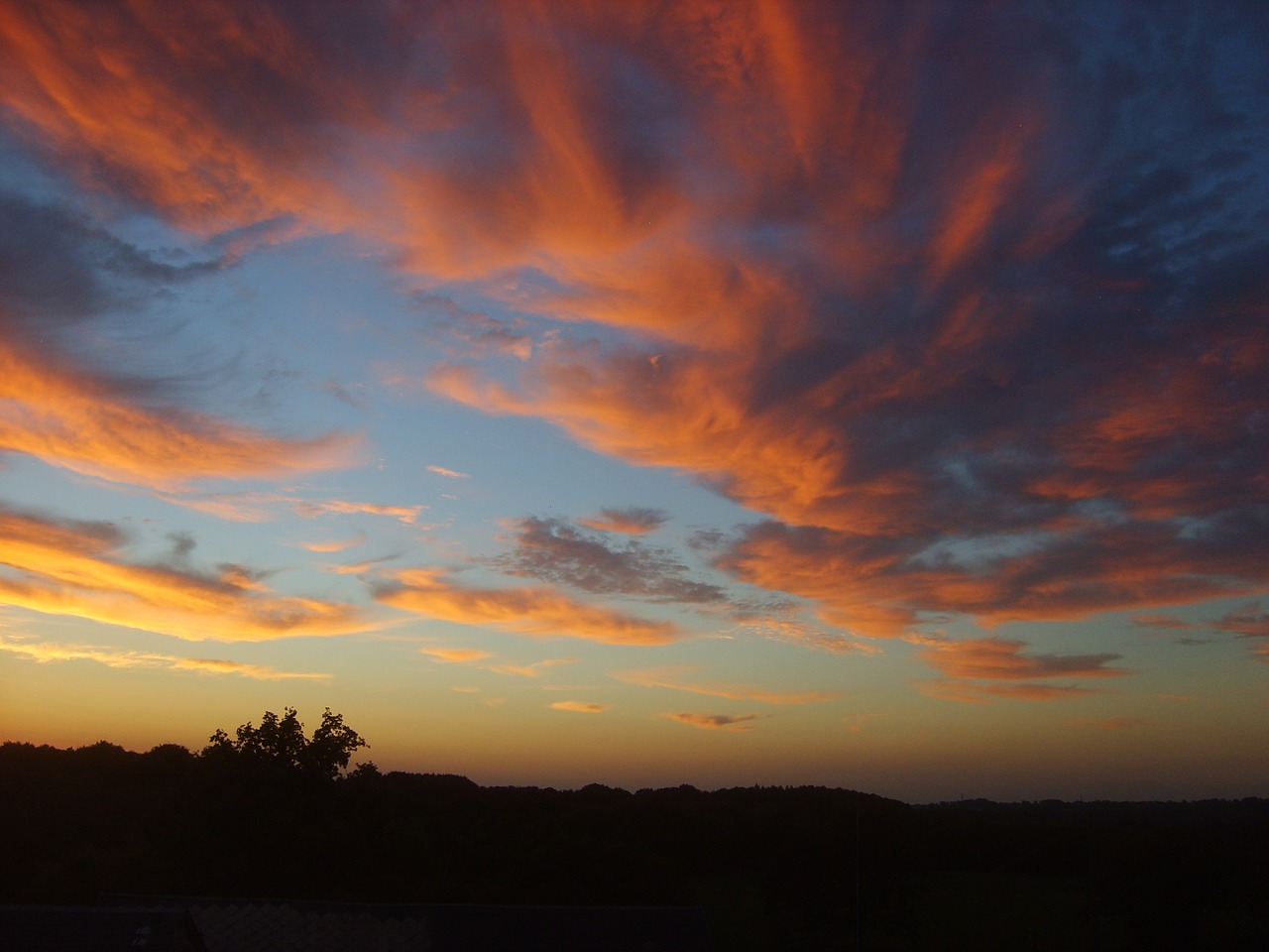 sky sunset red free photo