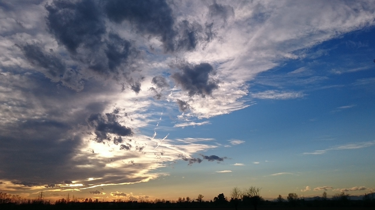 sky sunset clouds free photo