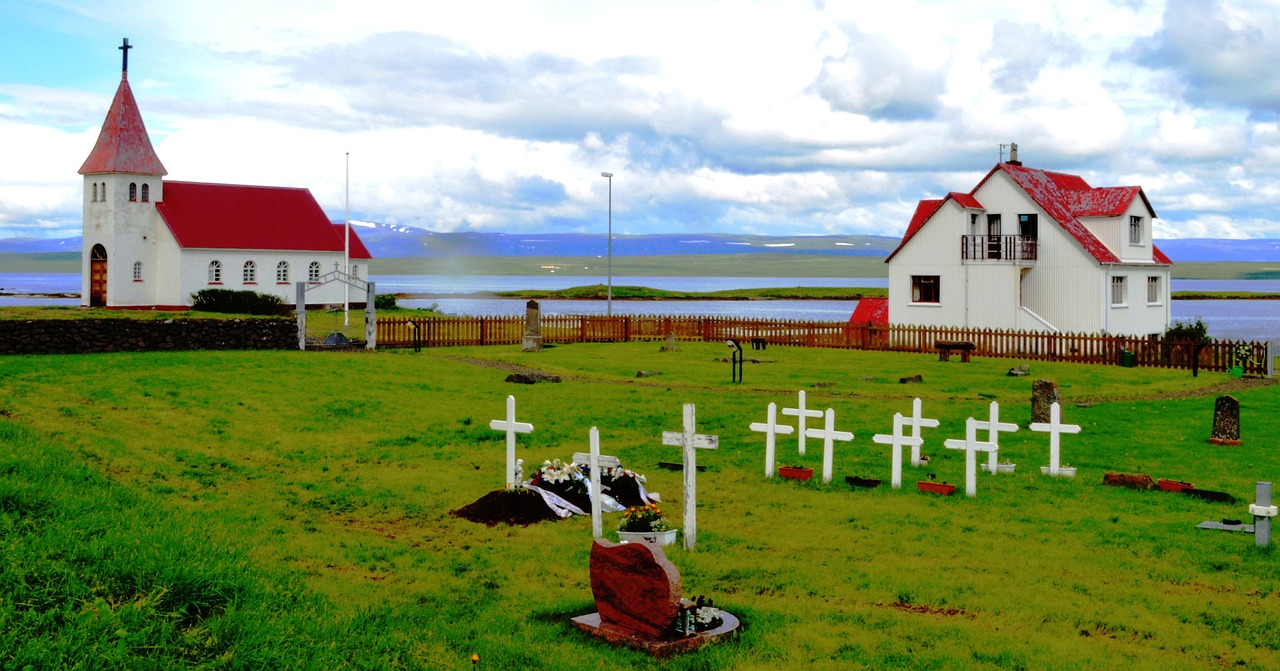 sky cemetery church free photo