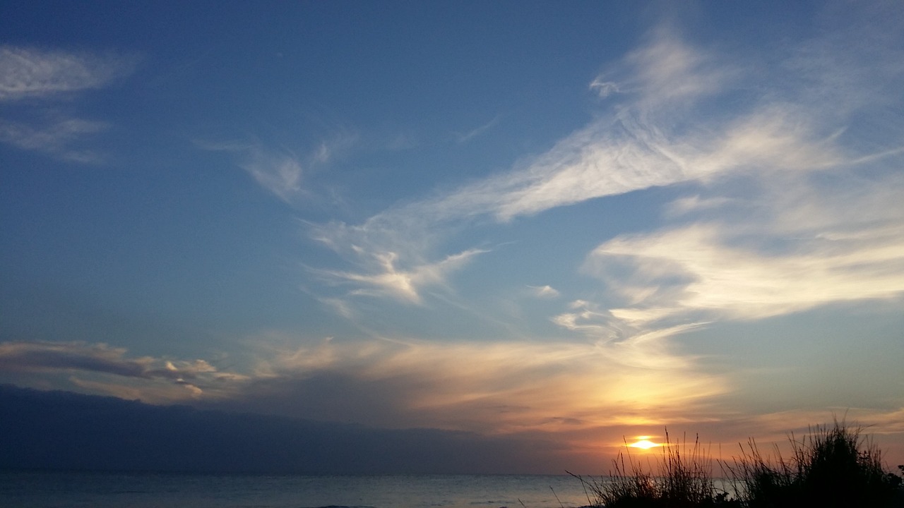 sky clouds sea free photo