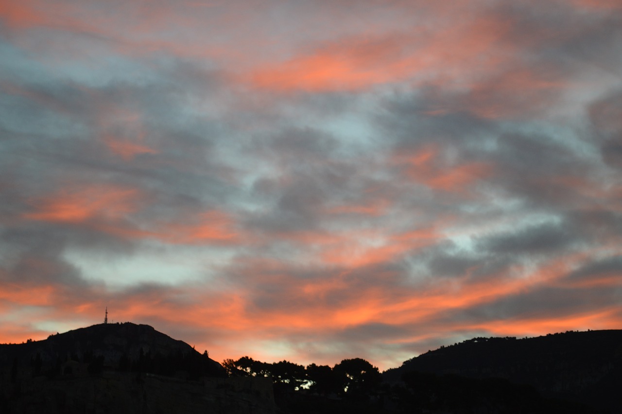 sky dawn clouds free photo