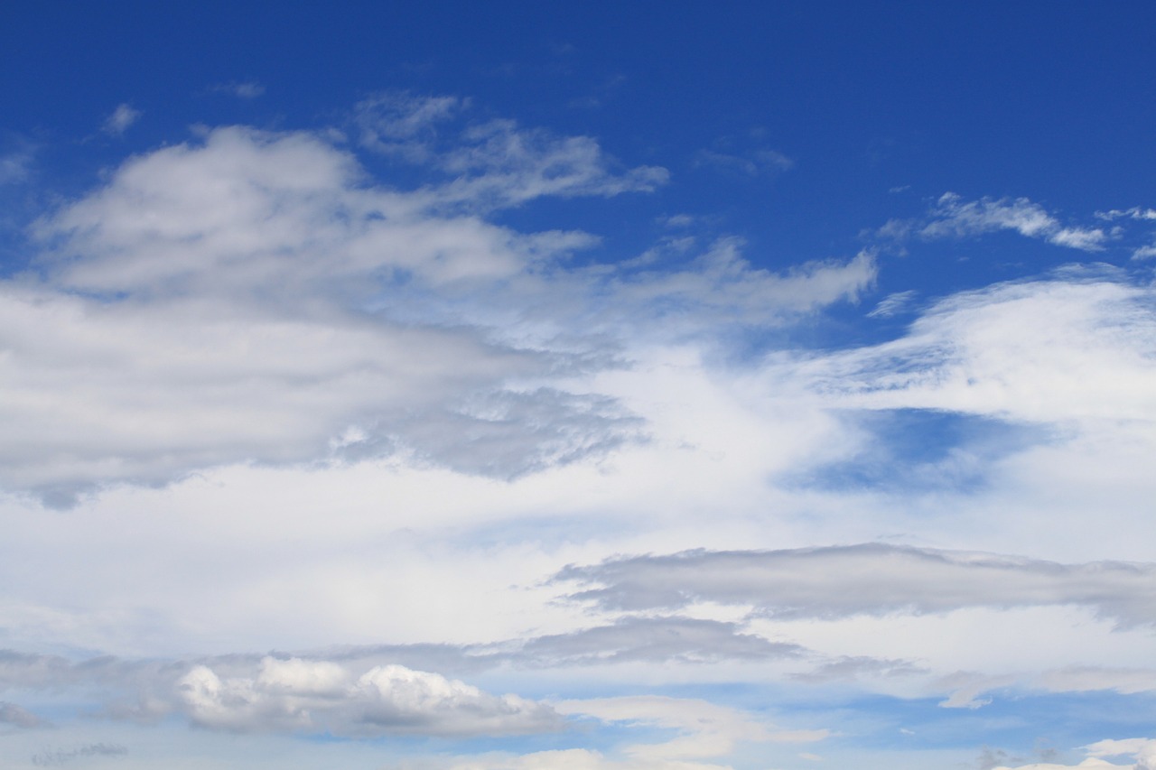 sky clouds blue free photo