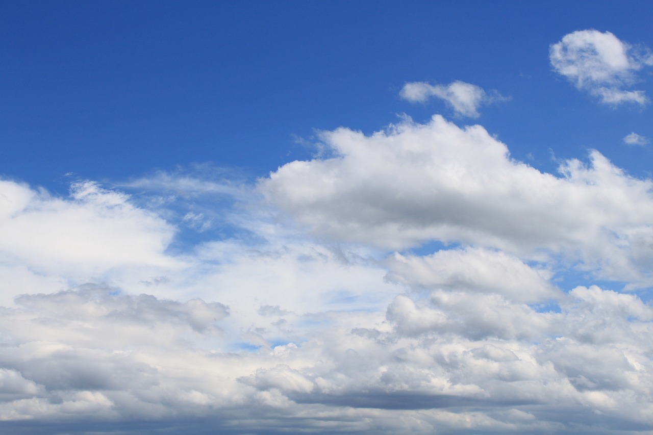 sky clouds blue free photo