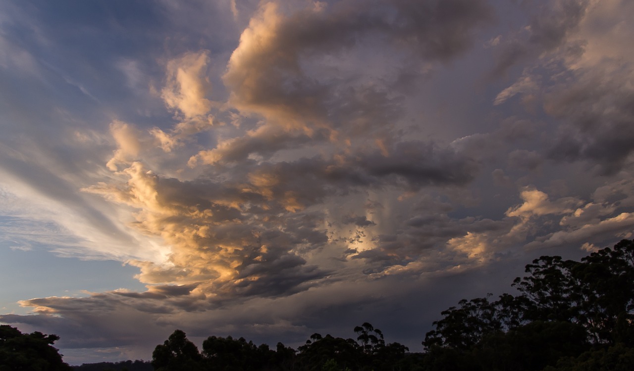 sky clouds sunset free photo