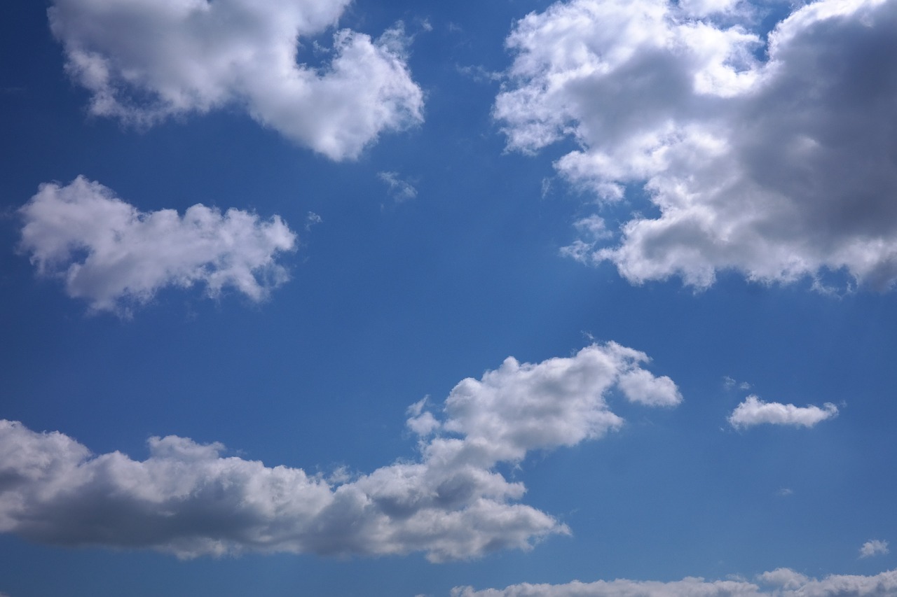 sky clouds summer day free photo