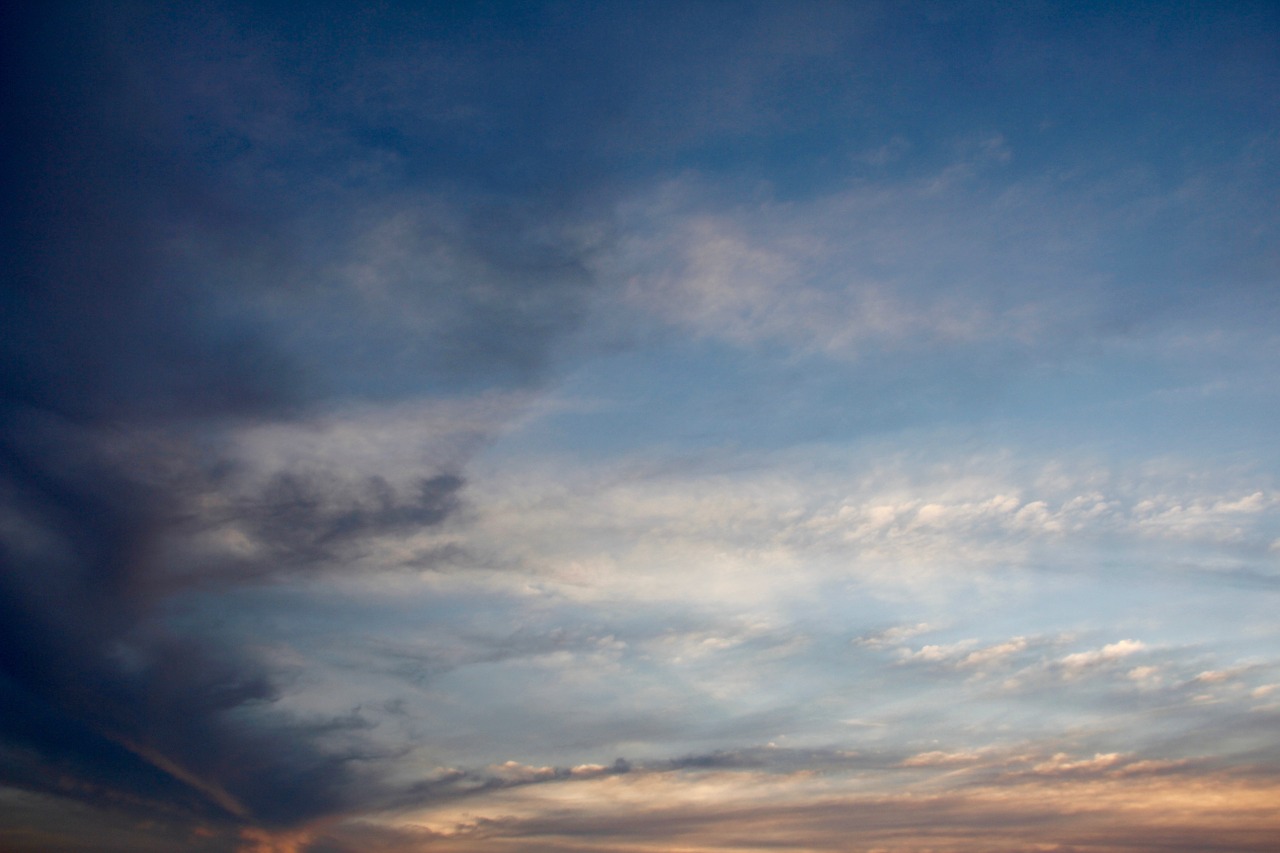 sky clouds sunset free photo