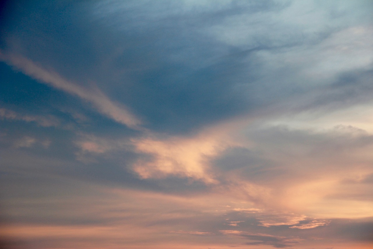 sky clouds sunset free photo