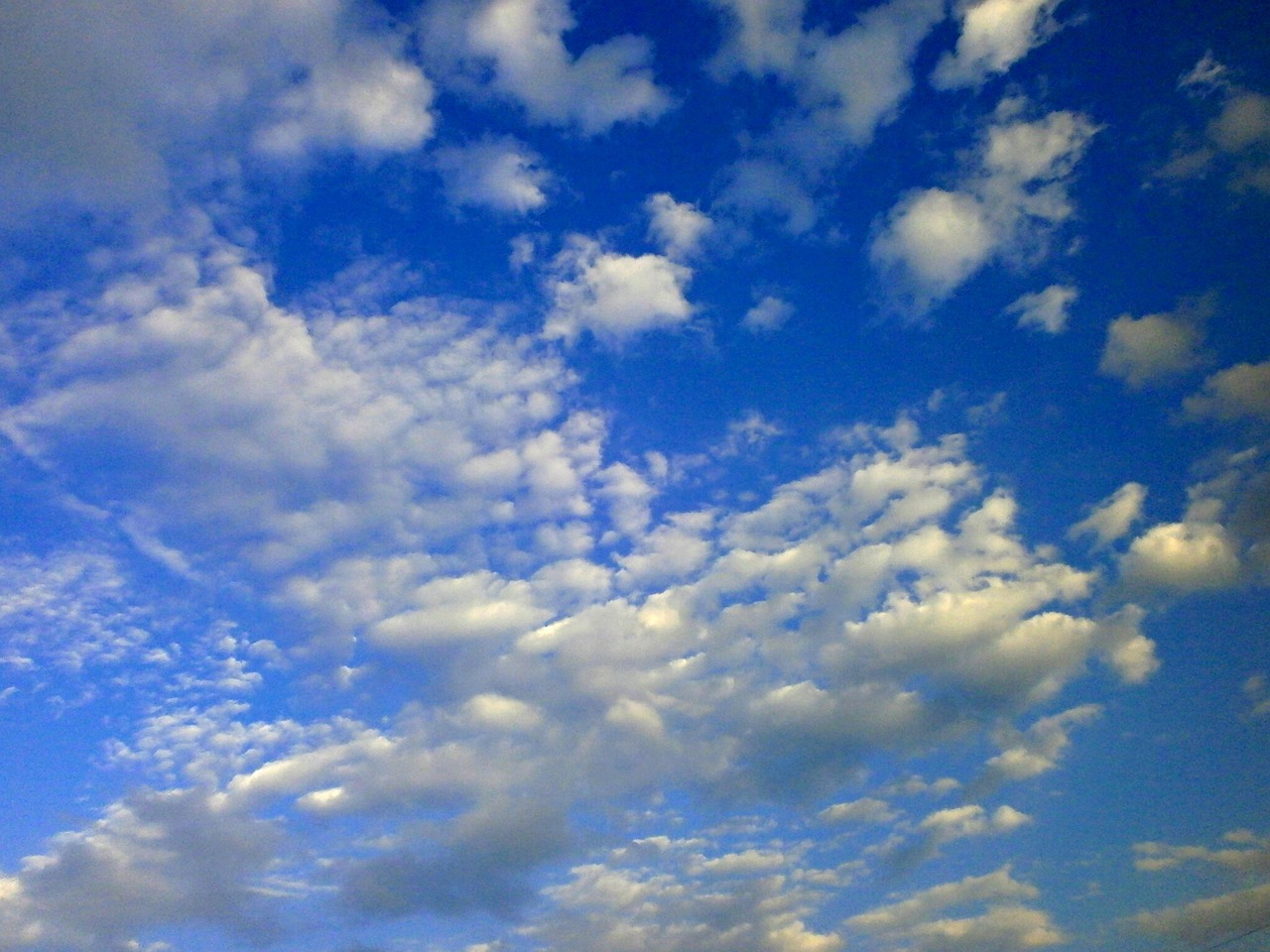 sky blue sky cirrocumulus free photo