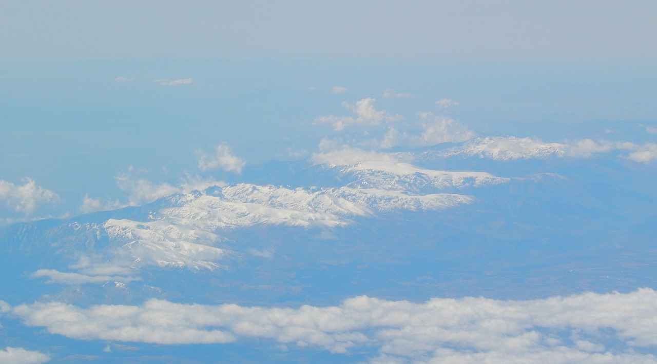 sky clouds flight free photo