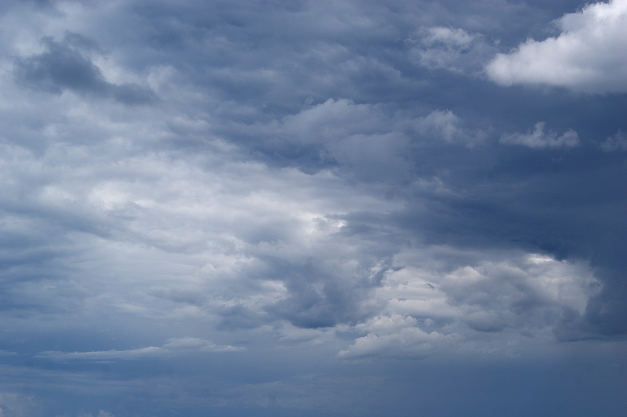 sky clouds blue free photo