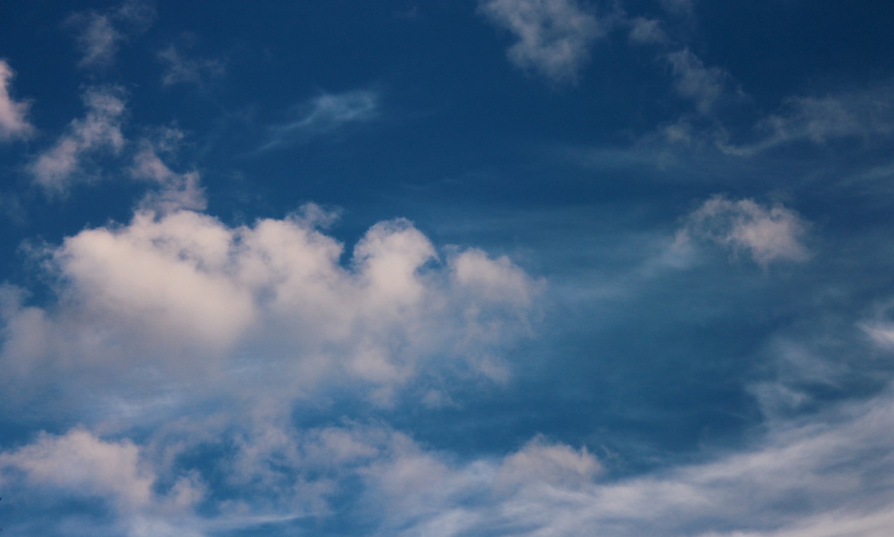 sky clouds blue free photo