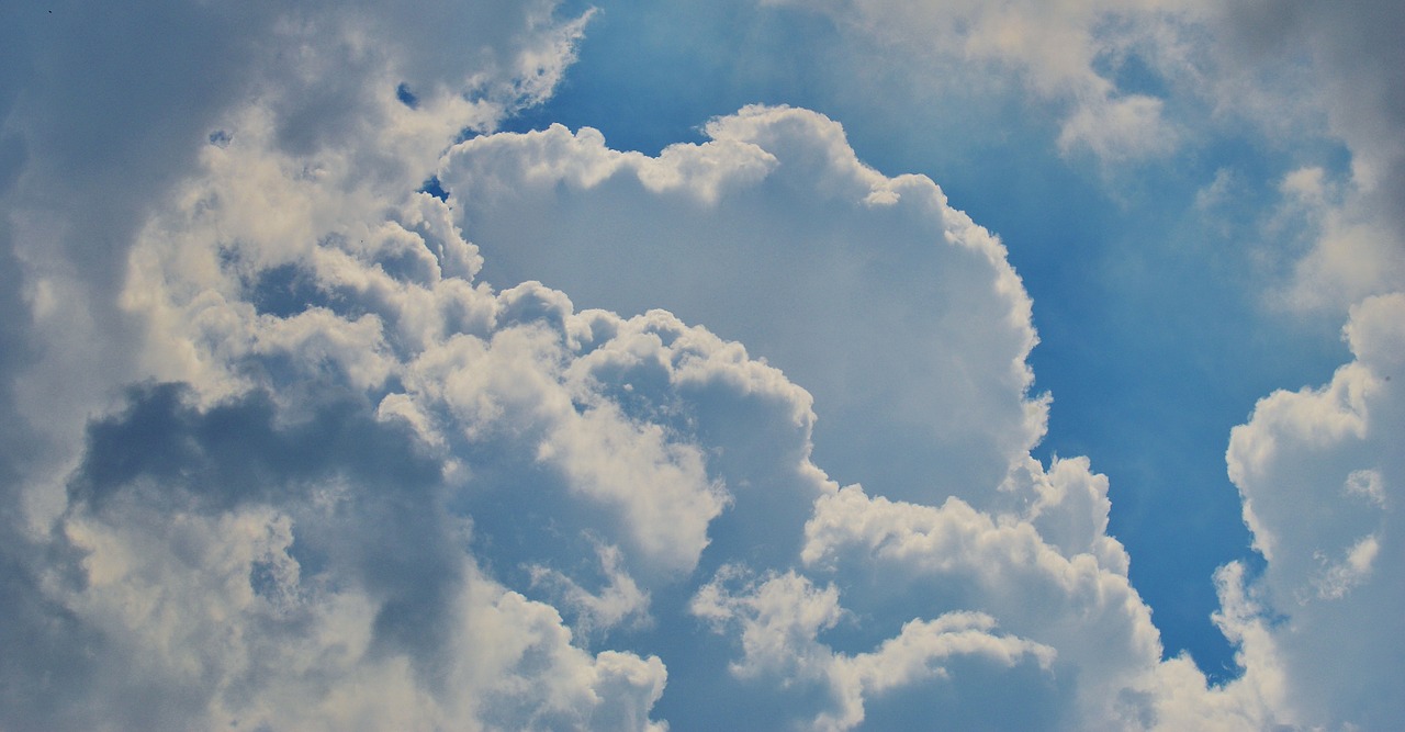 sky clouds blue free photo