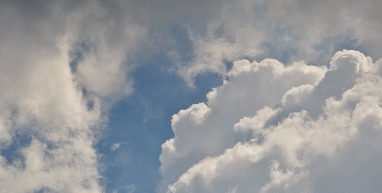 sky clouds blue free photo