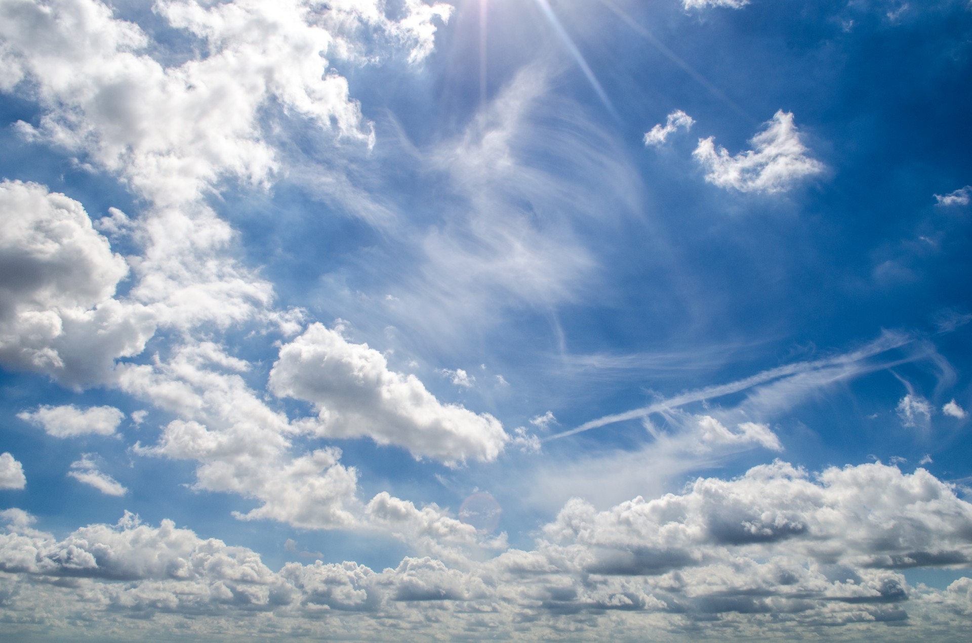 sky blue cloud free photo