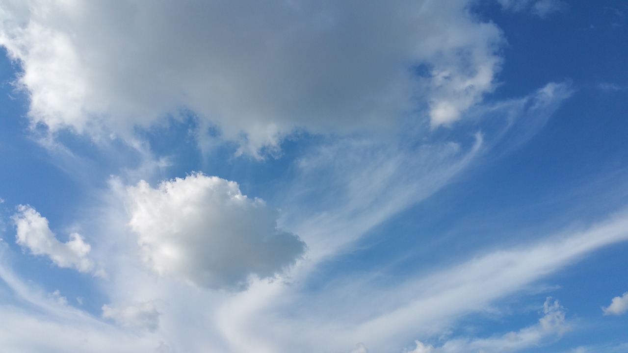 sky clouds summer free photo