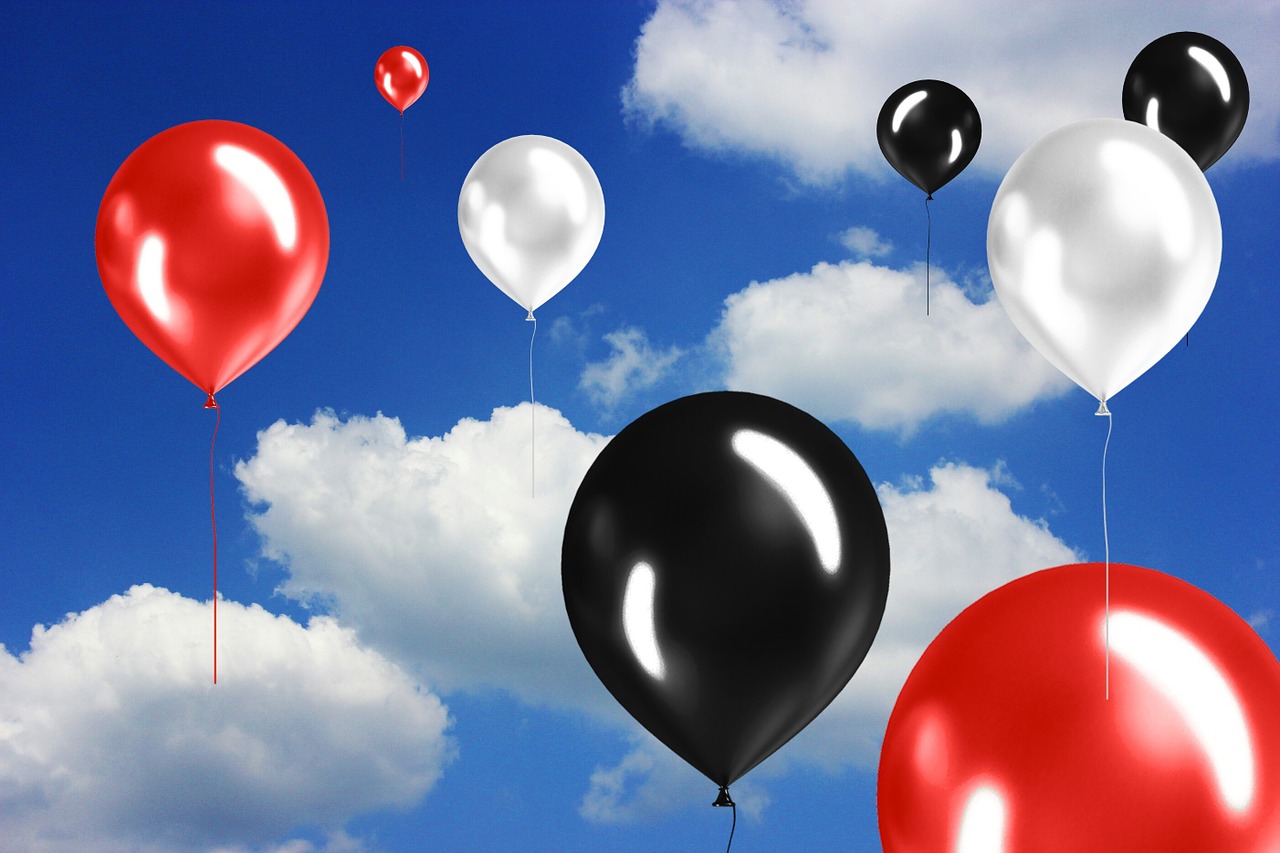 sky balloons colorful free photo