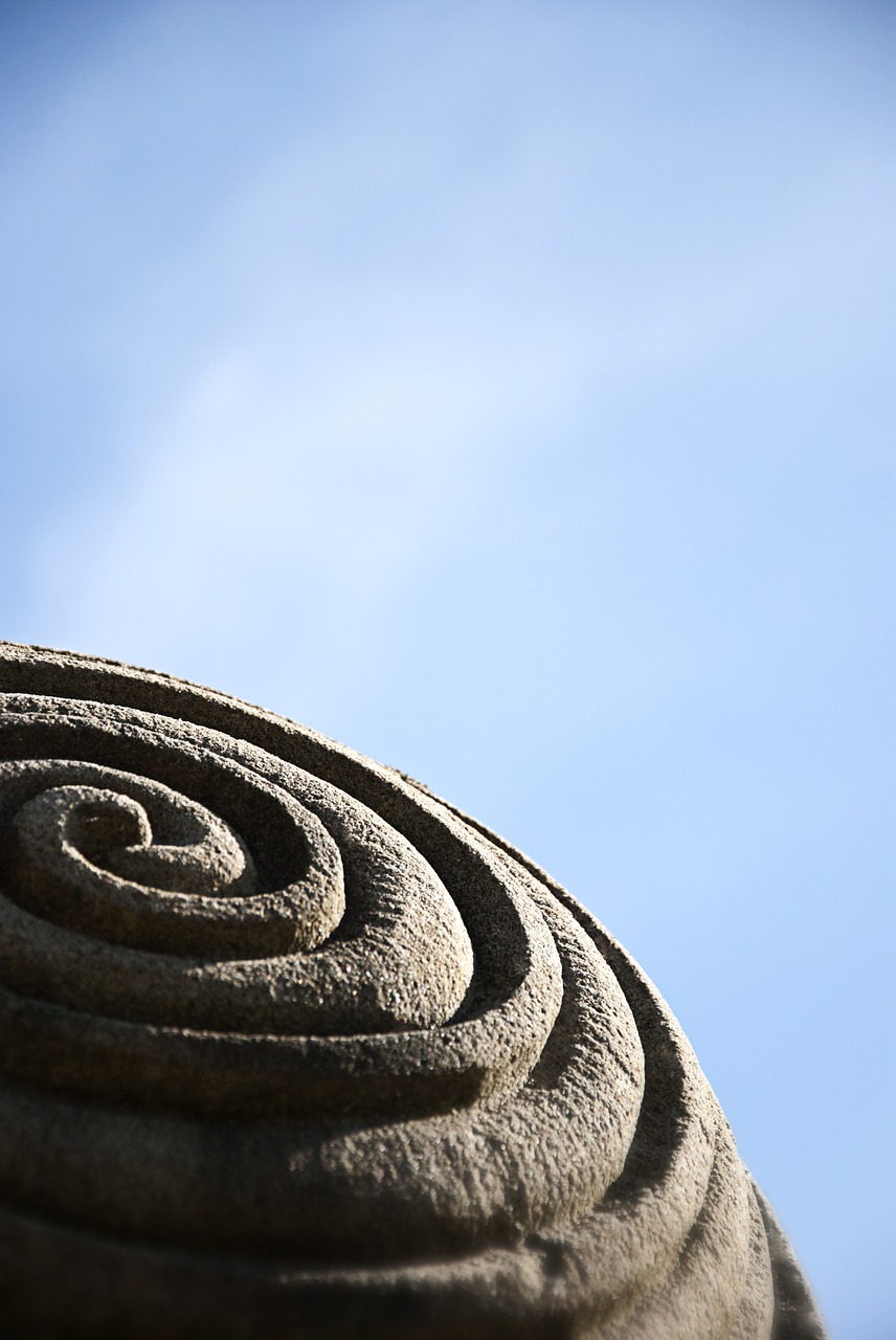 sky stone sculpture free photo