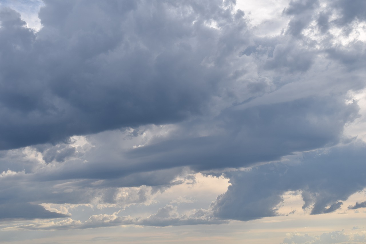 sky clouds blue free photo