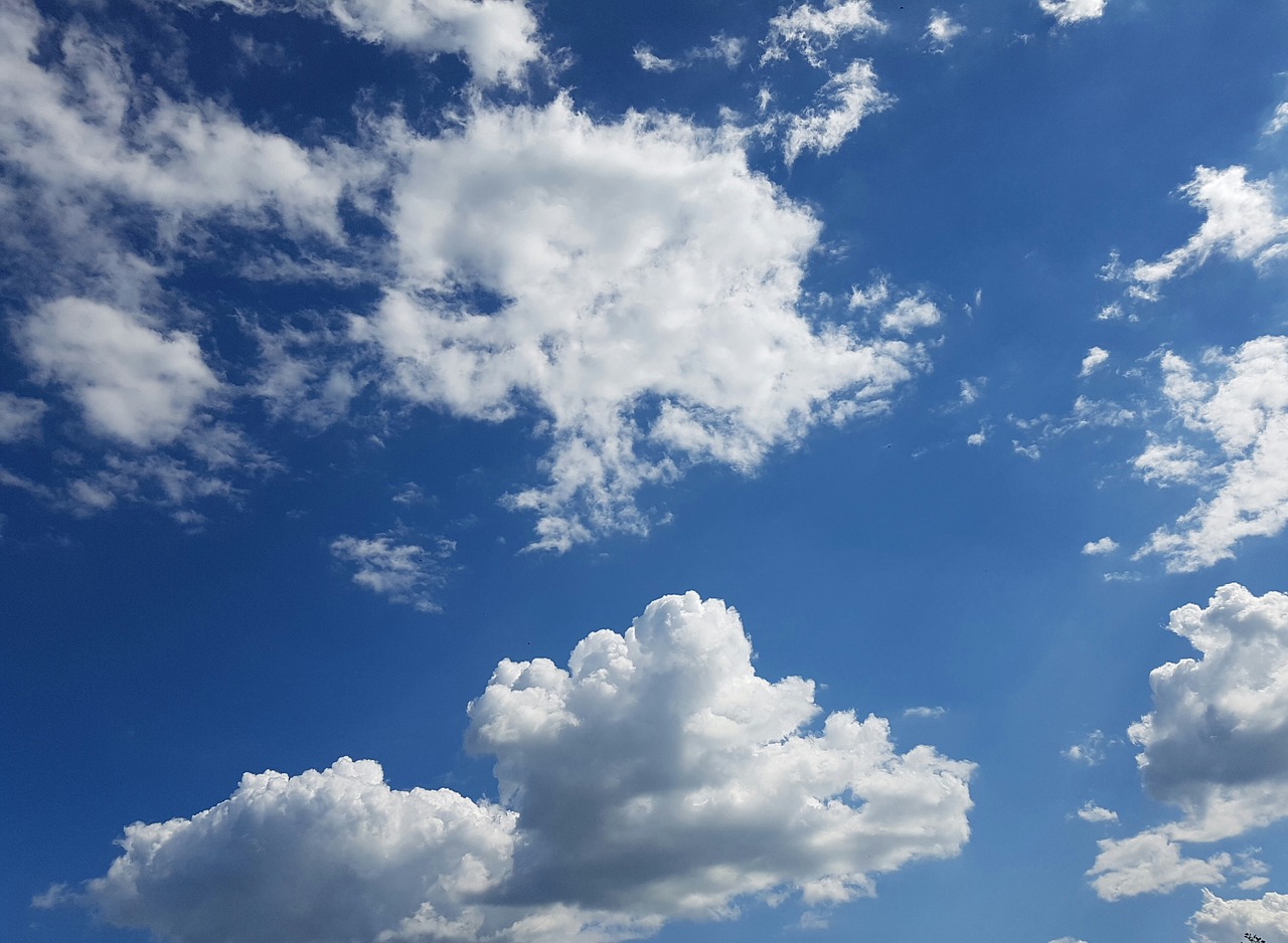 sky clouds blue sky free photo