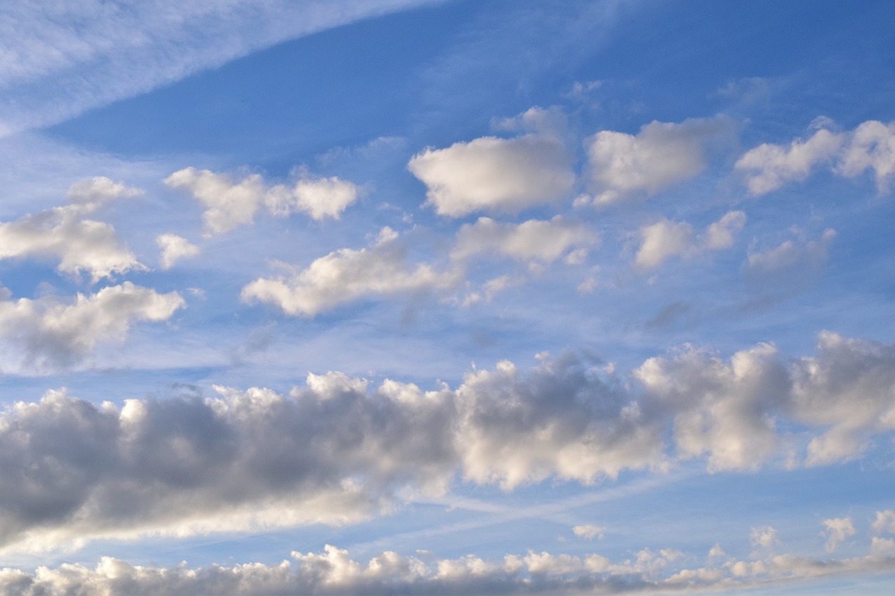 sky clouds blue free photo