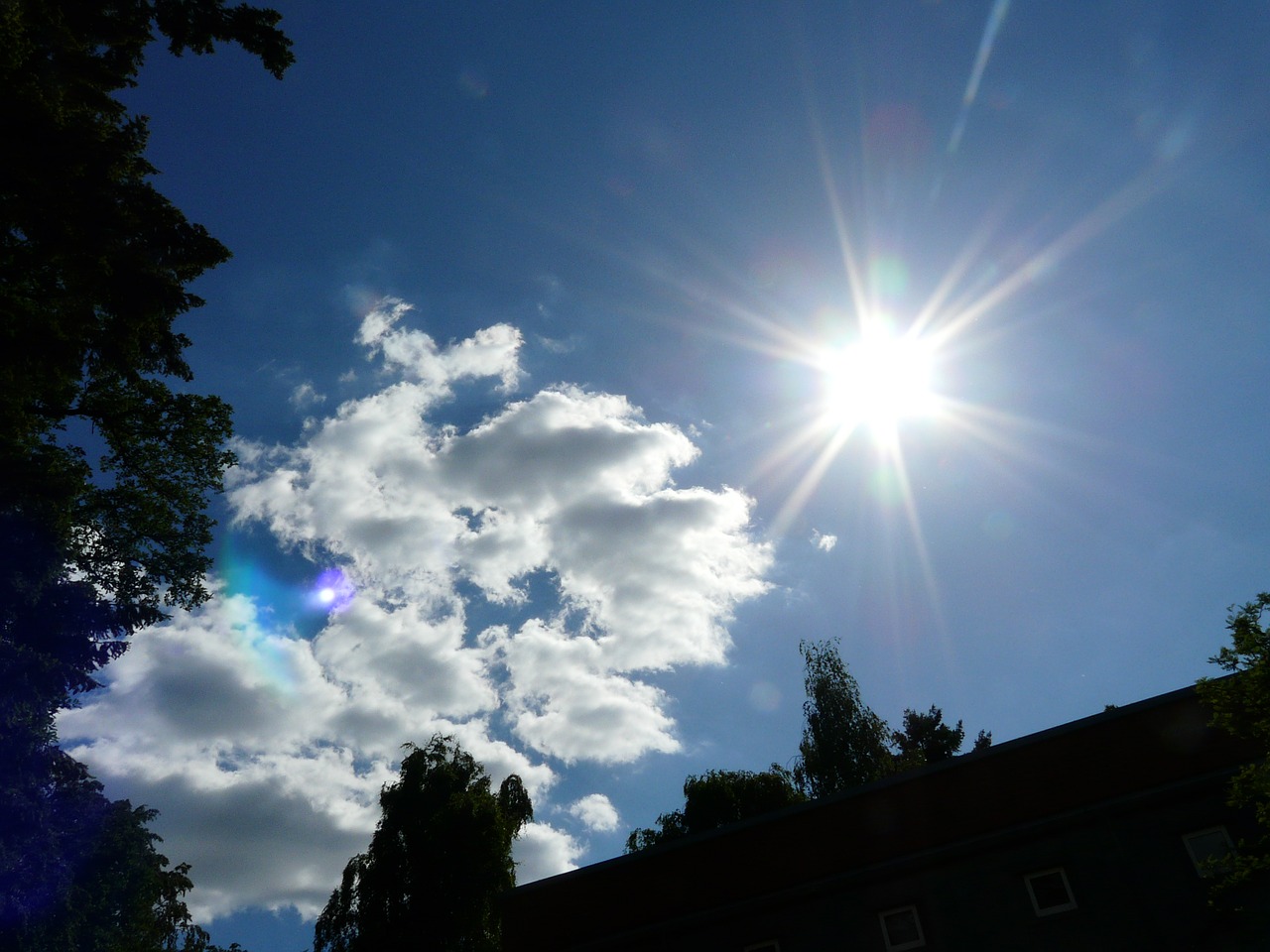 sky sun clouds free photo