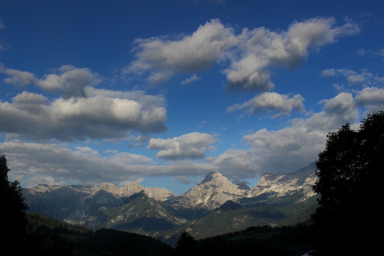 sky mountains blue free photo