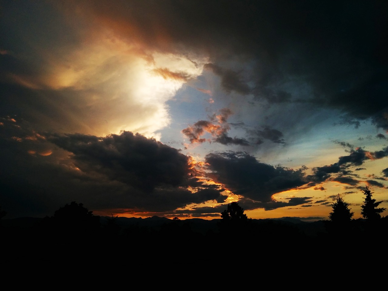 sky clouds sunset free photo