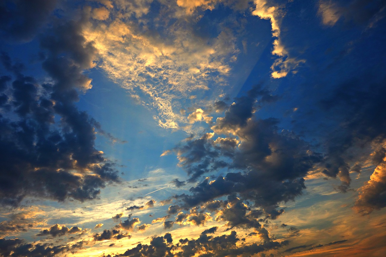 sky clouds sunset free photo