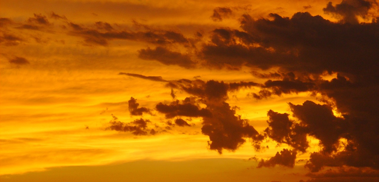 sky clouds sunset free photo