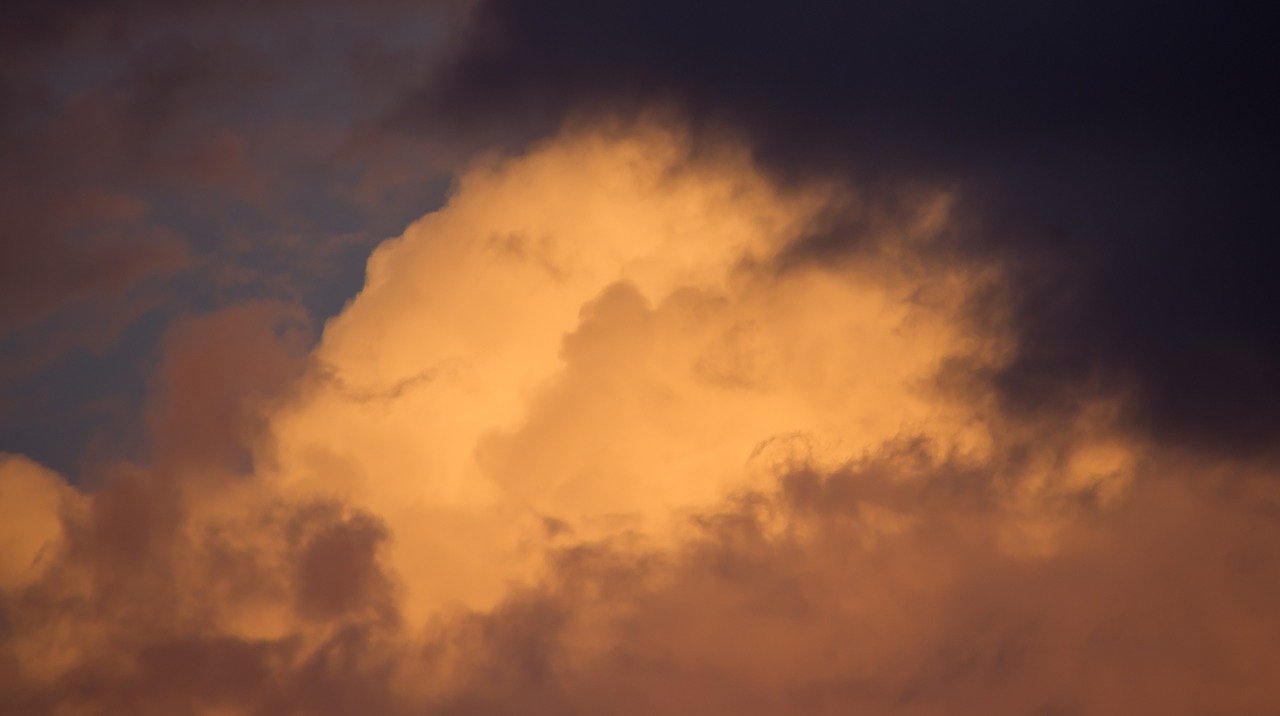 sky clouds pink free photo