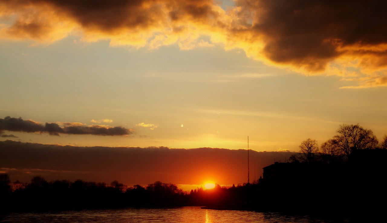 sky clouds sunset free photo