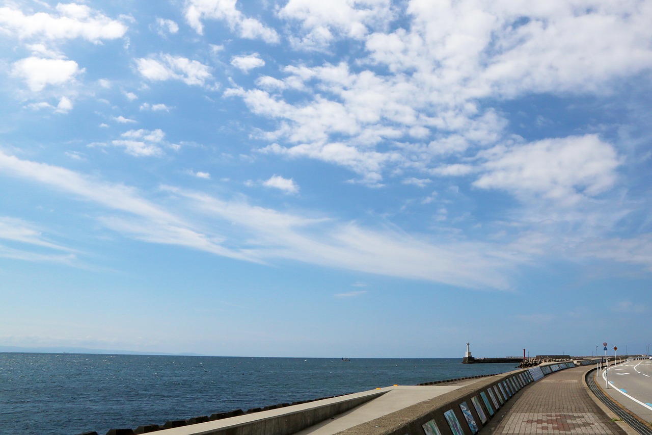 sky sea japan free photo