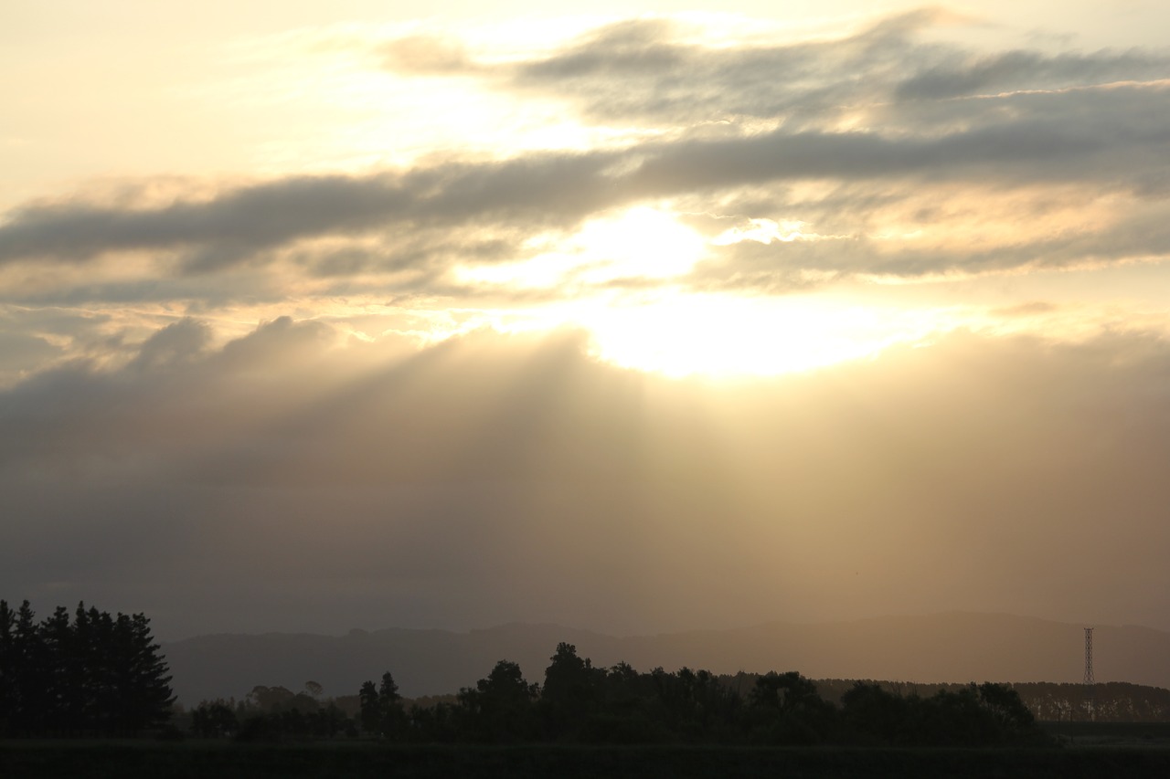 sky sunset landscape free photo