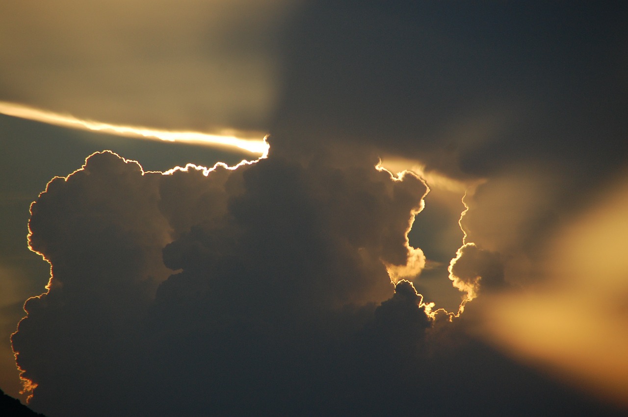 sky the evening sky clouds free photo