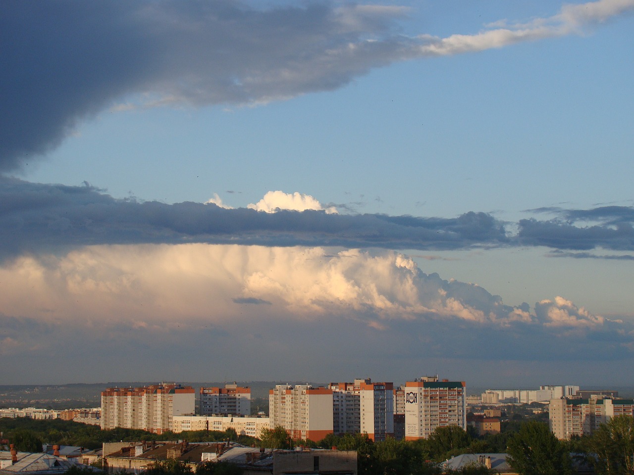 sky after the rain clouds free photo