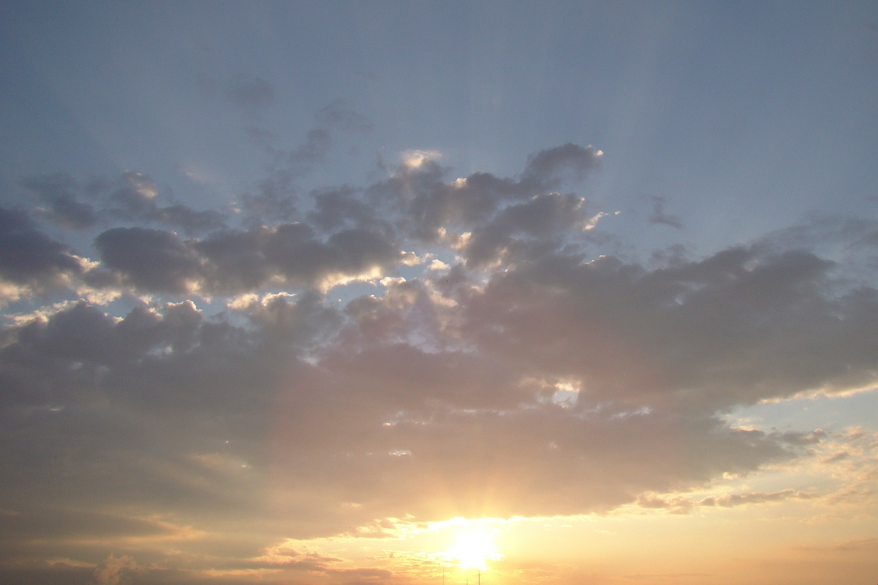 sky clouds sunrise free photo