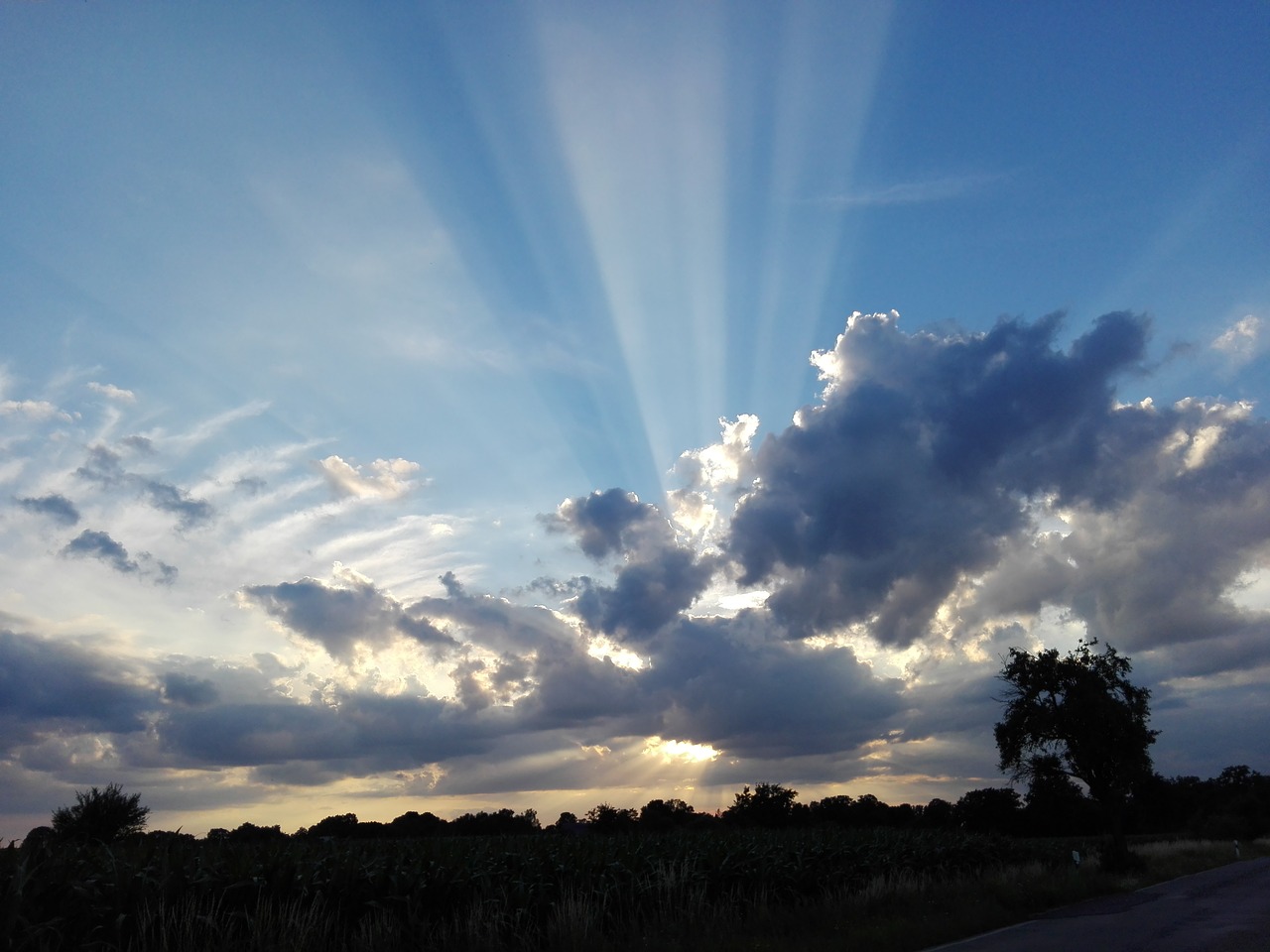 sky sun clouds free photo