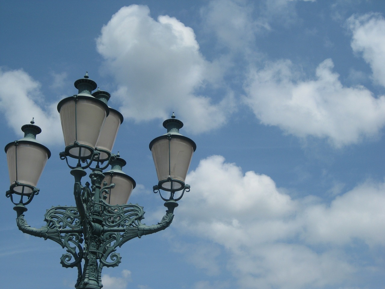 sky clouds lantern free photo