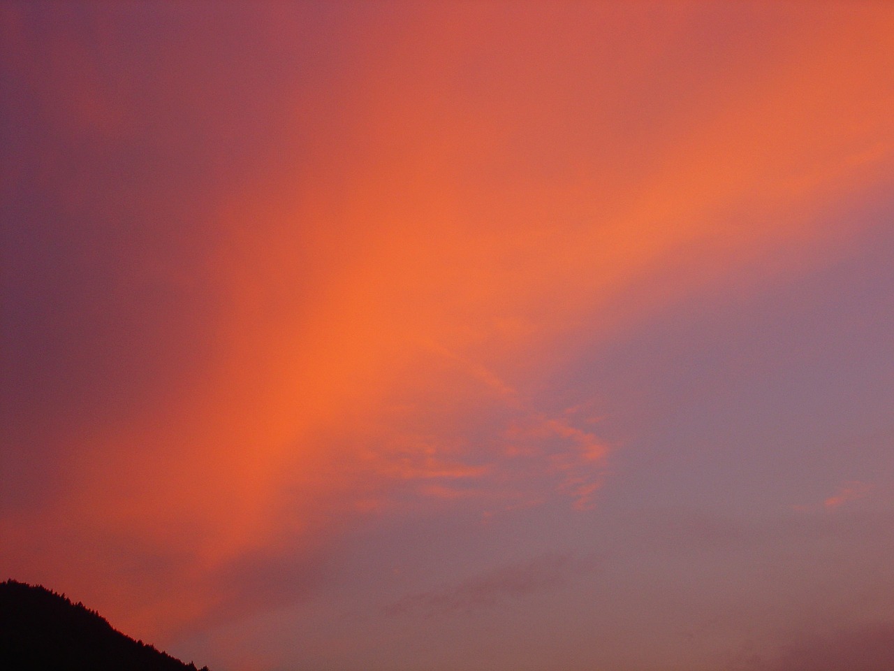sky sunset red free photo