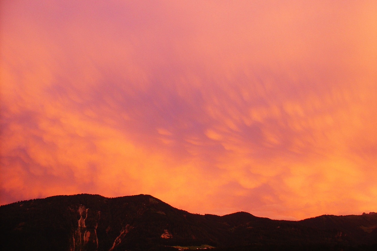 sky forward clouds free photo