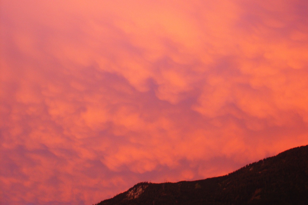 sky forward clouds free photo