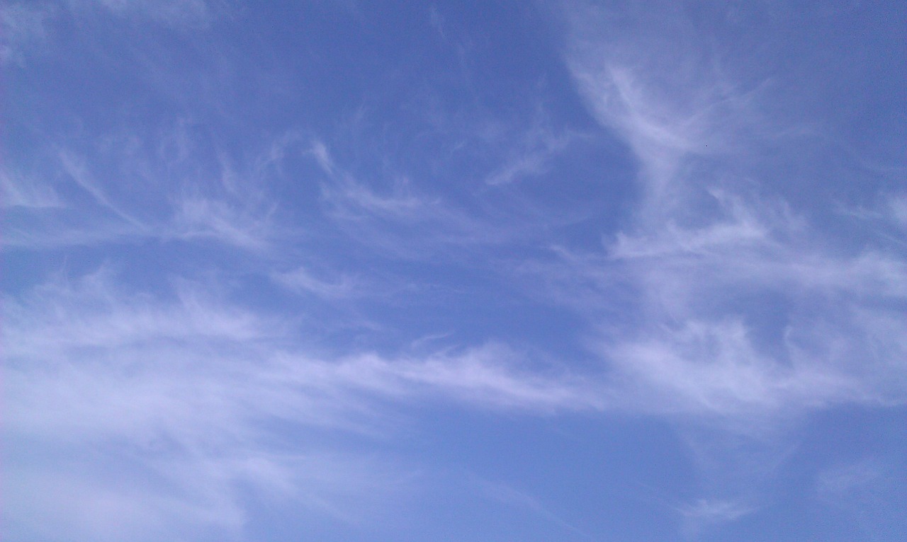 sky clouds blue free photo